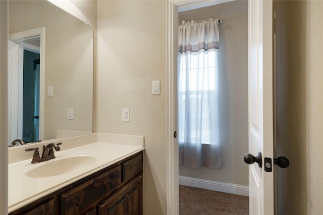 bathroom featuring vanity