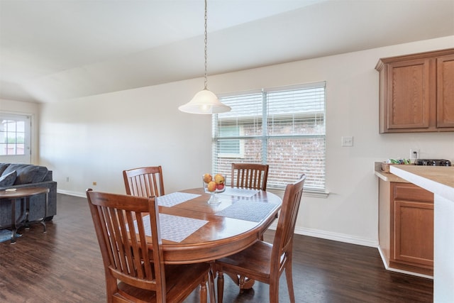 735 Cedar Cove Dr, Princeton, TX 75407 - dining area featuring dark wood-style floors and baseboards