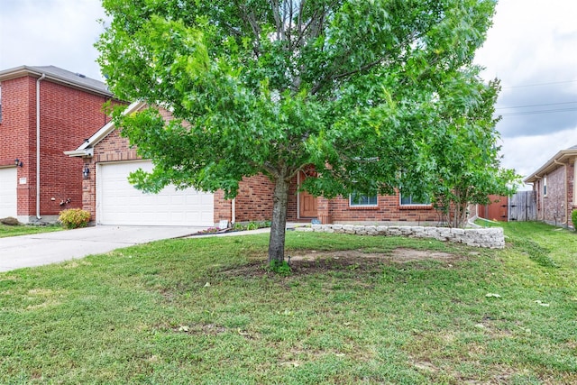 735 Cedar Cove Dr, Princeton, TX 75407 - obstructed view of property with driveway, an attached garage, and brick siding