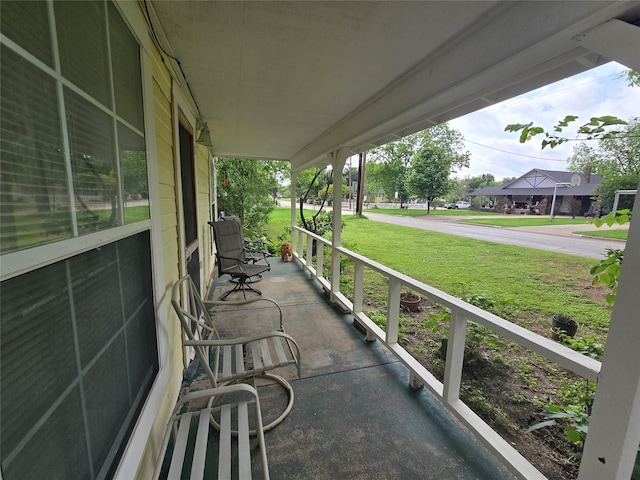 view of patio / terrace featuring covered porch