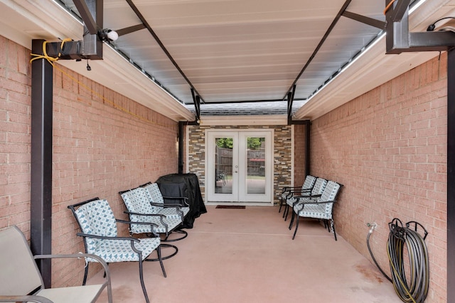 view of patio / terrace with french doors