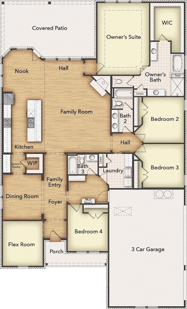 505 Ashlow Ct, Springtown, TX 76082 - home floor plan