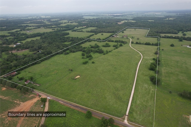 284 County Road 2388, Pickton, TX 75471 - birds eye view of property featuring a rural view