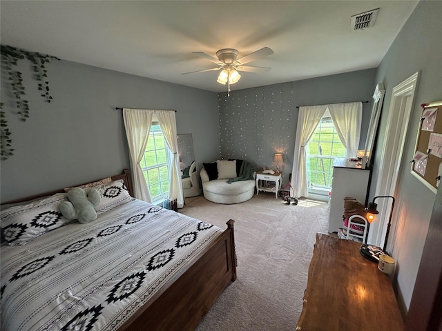 284 County Road 2388, Pickton, TX 75471 - carpeted bedroom with baseboards, ornamental molding, and visible vents
