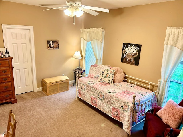 284 County Road 2388, Pickton, TX 75471 - bedroom featuring ceiling fan, light wood-style flooring, and visible vents