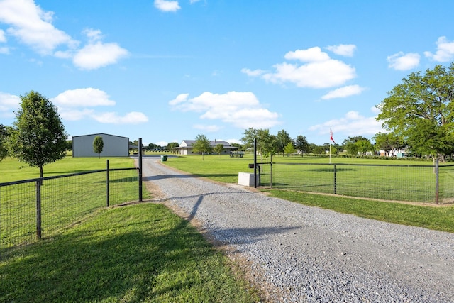 275 Ed Dutton Rd, Pottsboro, TX 75076 - view of dirt / gravel road featuring a gated entry