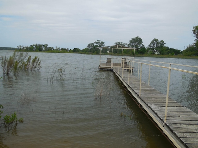 126 County Road 541, Eastland, TX 76448 - view of dock with a water view