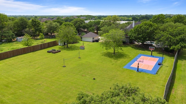 birds eye view of property