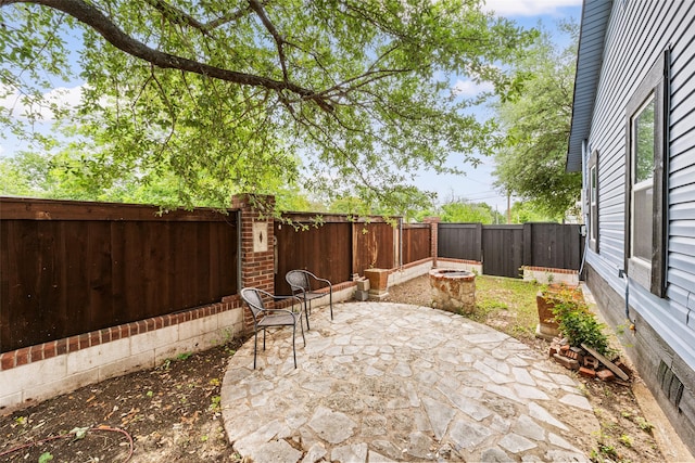 2301 Connor Ave, Waco, TX 76706 - view of patio featuring a fenced backyard