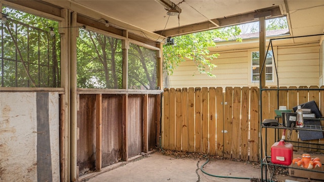 view of patio / terrace with fence