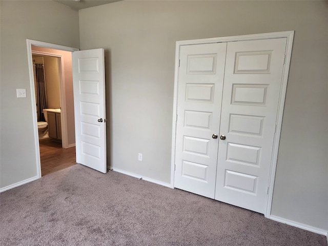 10076 Travis Dr, Providence Village, TX 76227 - unfurnished bedroom featuring carpet floors, baseboards, and a closet