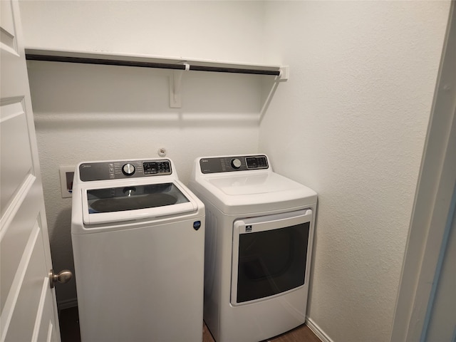 10076 Travis Dr, Providence Village, TX 76227 - washroom featuring separate washer and dryer and laundry area