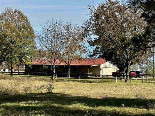 rear view of property with fence