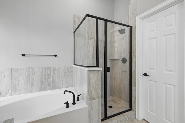 728 Lawndale St, Celina, TX 75009 - bathroom with a shower stall and a garden tub