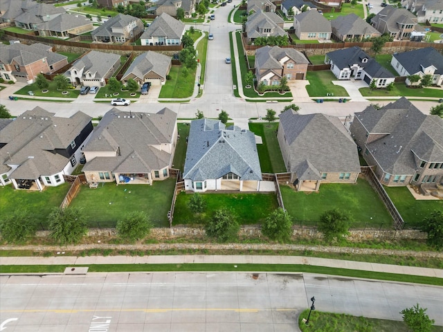 drone / aerial view featuring a residential view