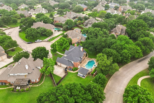 birds eye view of property featuring a residential view