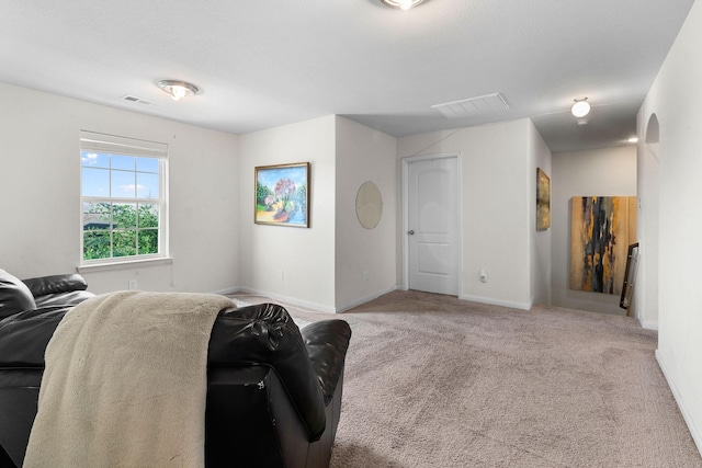 1320 Corkwood Dr, Princeton, TX 75407 - living room featuring carpet floors, baseboards, and visible vents