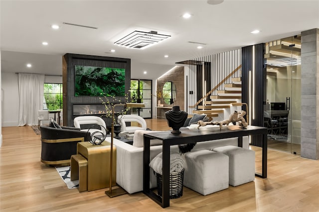 4280 Shorecrest Dr, Dallas, TX 75209 - common area with stairway and recessed lighting