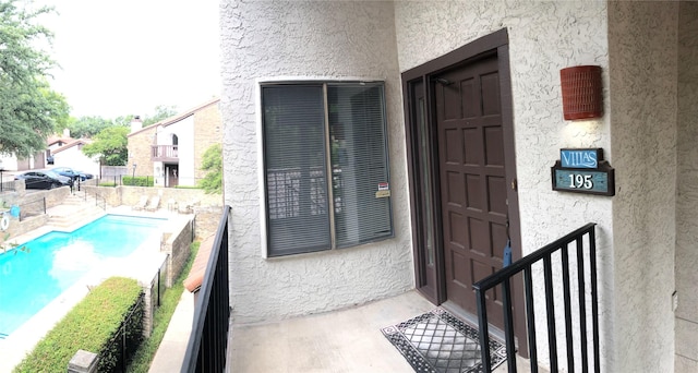 exterior space with fence
