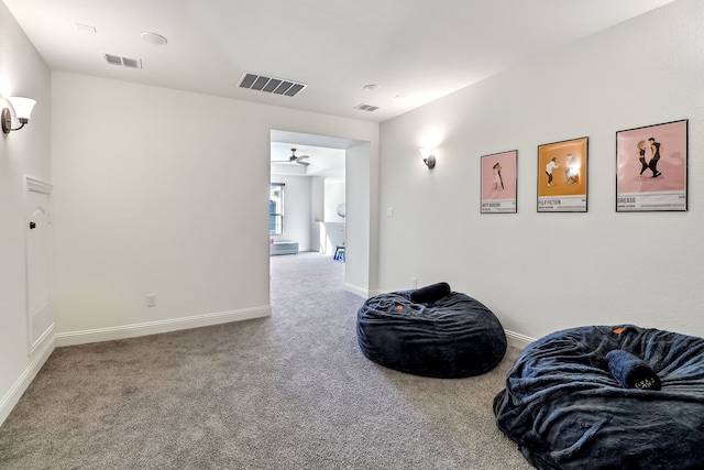 311 Misty Ln, Argyle, TX 76226 - sitting room with carpet floors, baseboards, and visible vents
