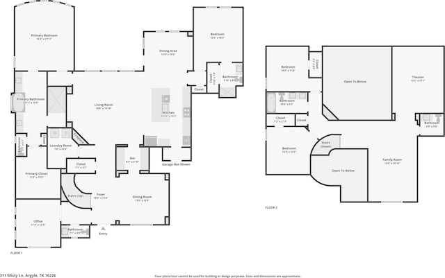 311 Misty Ln, Argyle, TX 76226 - floor plan