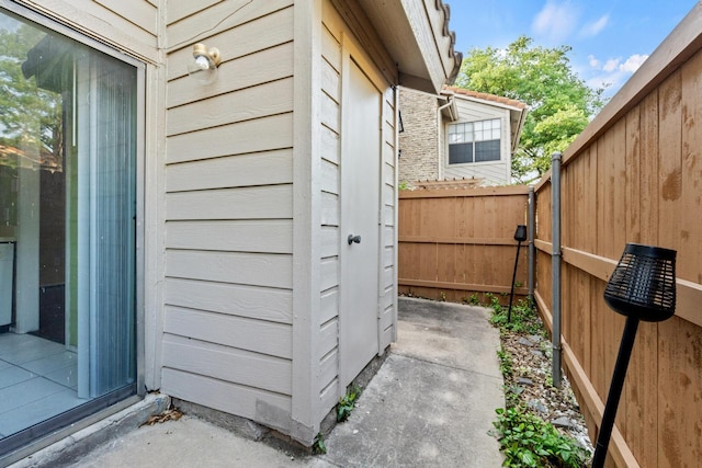 exterior space with fence