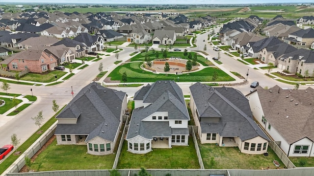 aerial view featuring a residential view