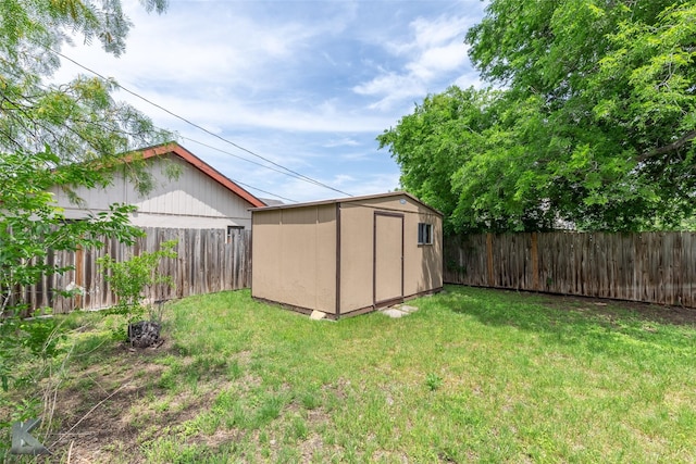 exterior space with a fenced backyard