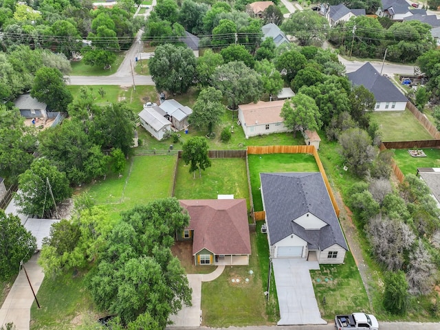 drone / aerial view featuring a residential view