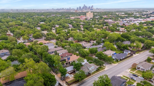 aerial view featuring a city view