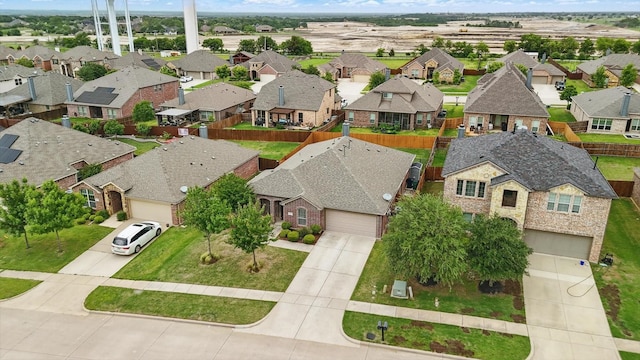 bird's eye view featuring a residential view
