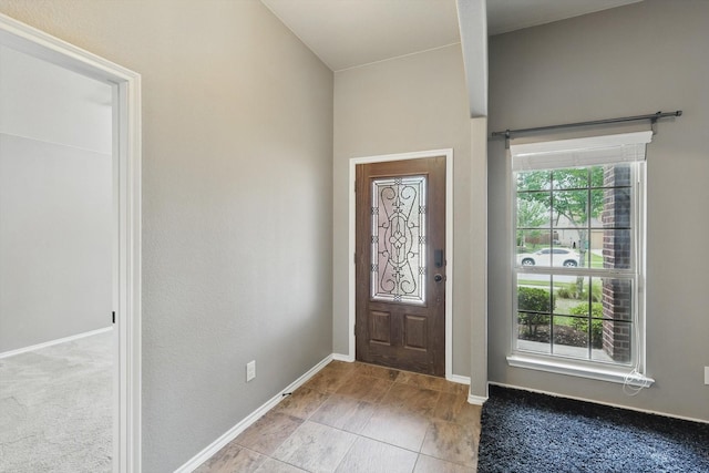 entrance foyer with baseboards
