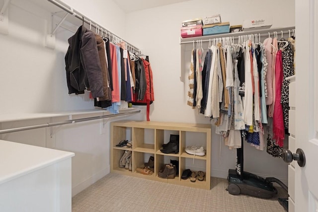 805 S Lindsay St, Gainesville, TX 76240 - walk in closet with carpet floors