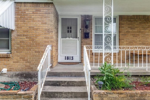 1813 Brook Hollow Dr, Fort Worth, TX 76114 - doorway to property with brick siding