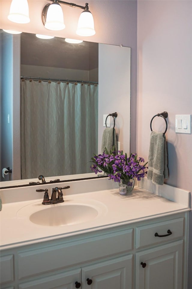 bathroom featuring vanity