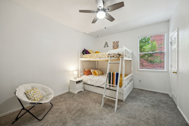 10602 Greenbriar Ln, Rowlett, TX 75089 - bedroom featuring baseboards, carpet flooring, and ceiling fan
