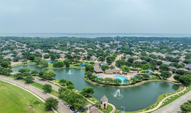 10602 Greenbriar Ln, Rowlett, TX 75089 - bird's eye view featuring a water view