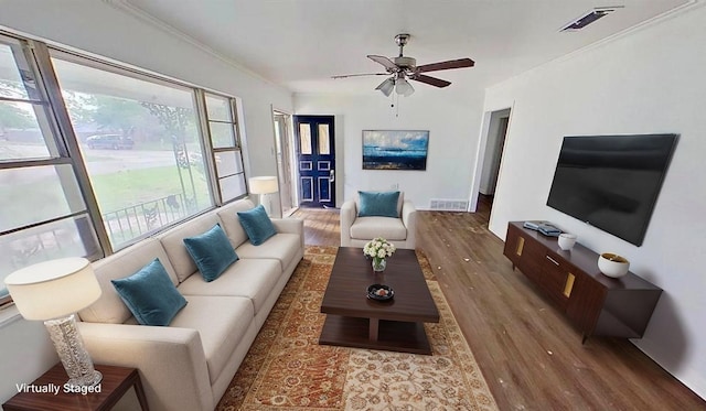 700 N Scarlett Dr, Lacy Lakeview, TX 76705 - unfurnished living room featuring visible vents, a brick fireplace, and dark wood-type flooring