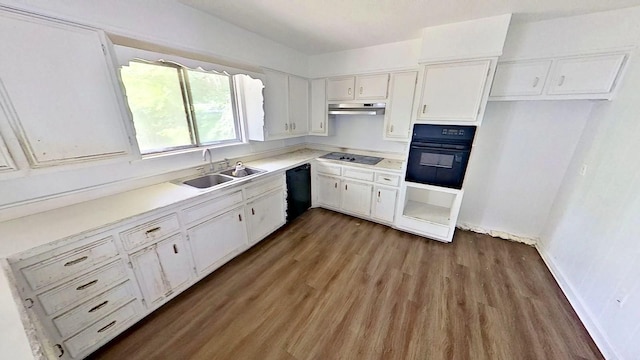 700 N Scarlett Dr, Lacy Lakeview, TX 76705 - unfurnished dining area featuring ceiling fan, french doors, baseboards, wood finished floors, and visible vents