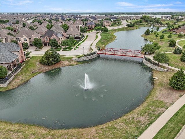 8225 Bonny Bank, The Colony, TX 75056 - aerial perspective of suburban area with a nearby body of water