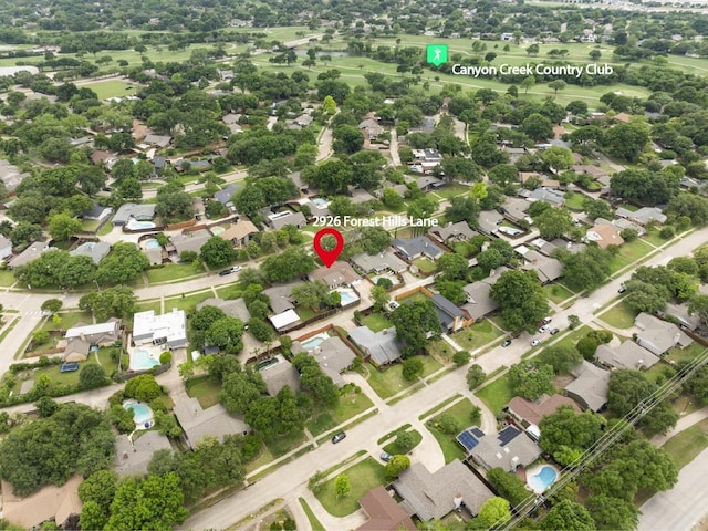 drone / aerial view featuring a residential view