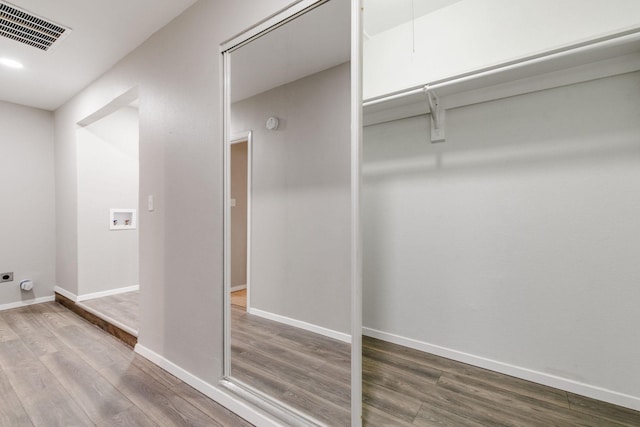 closet featuring visible vents