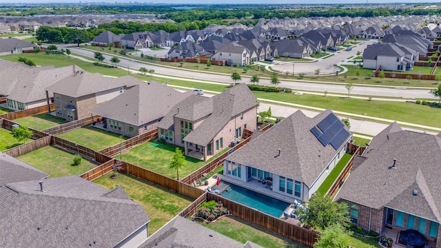 bird's eye view featuring a residential view