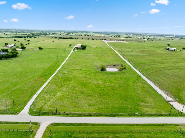 bird's eye view featuring a rural view