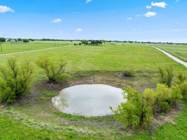 aerial view featuring a rural view