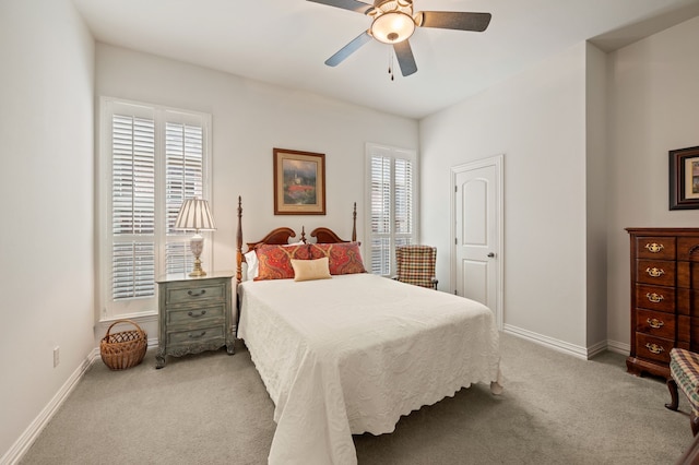 1028 Gabriel Ln, Fort Worth, TX 76116 - carpeted bedroom featuring baseboards and a ceiling fan