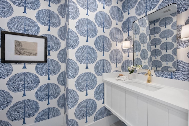 bathroom featuring vanity