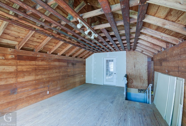 view of attic