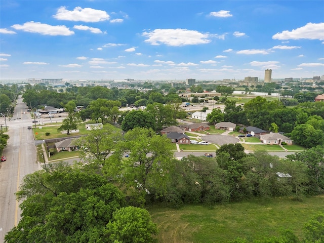 bird's eye view with a view of city