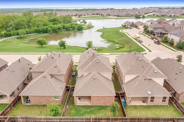 2561 Pettus Dr, Forney, TX 75126 - drone / aerial view featuring a water view and a residential view